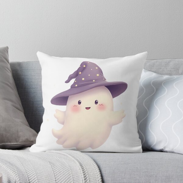 Item preview, Tiny Witch Ghost – Spooky Cute Light Illustration designed and sold by santi-ia.