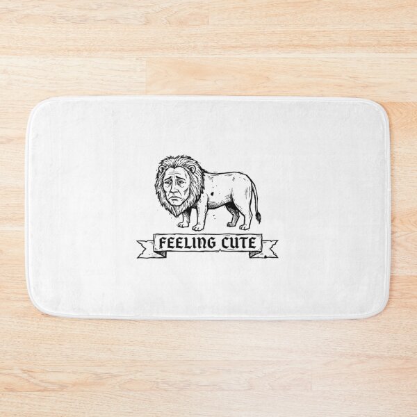 Item preview, Feeling Cute Sad Lion Funny Medieval Meme designed and sold by N0KITTAY.