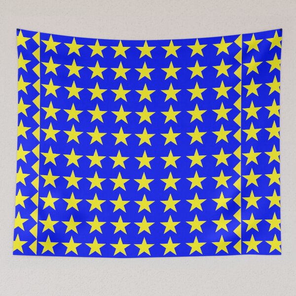 Item preview, Bright Yellow Stars on Blue – Fun Gift for Kids, Teens & Star Lovers designed and sold by katerin17.