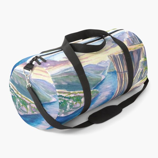 Item preview, Preikestolen Cliff Above Lysefjord at Golden Nordic Light designed and sold by artshop77.