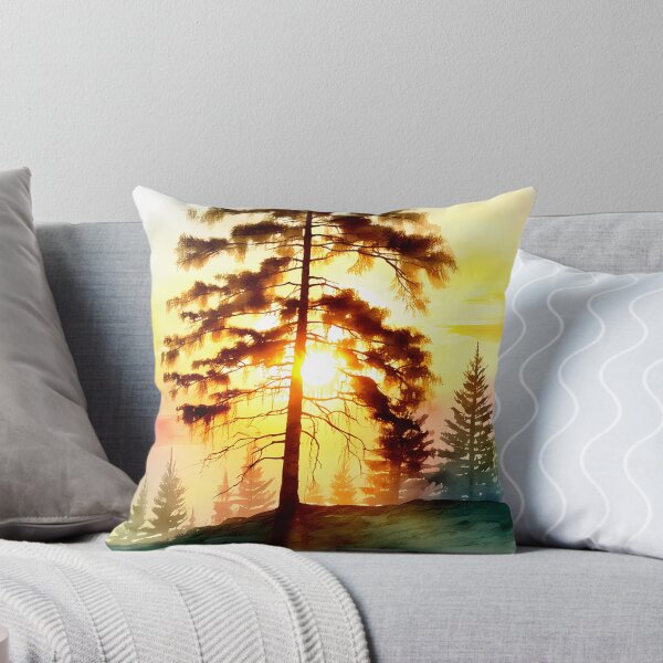Item preview, Natural Sunrise and Fir Tree designed and sold by CalmnessbyChoice.