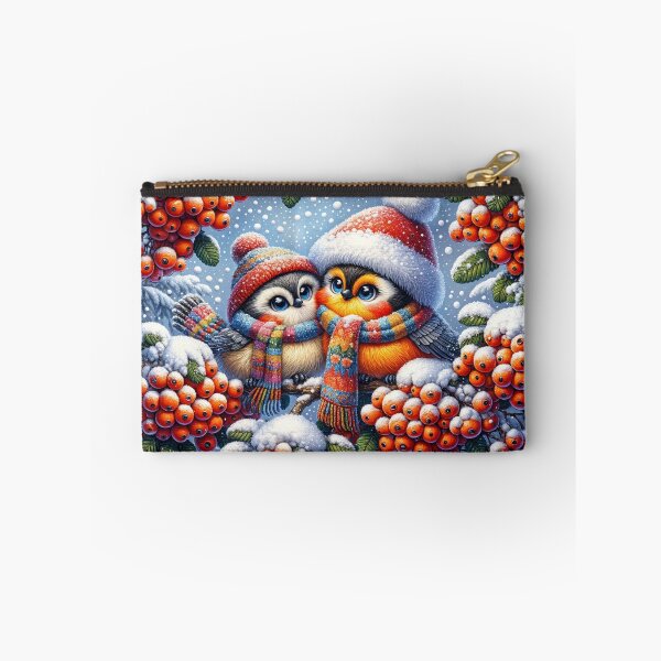 Item preview, Two Fluffy Birds Among Rowan Berries designed and sold by M-Y-A-R-T-.