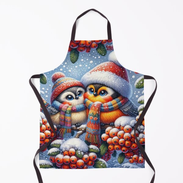 Item preview, Two Fluffy Birds Among Rowan Berries designed and sold by M-Y-A-R-T-.