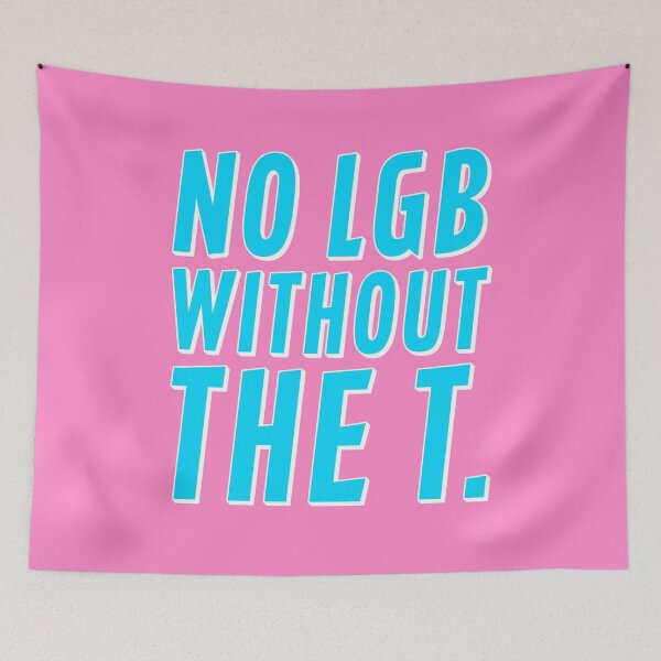 Item preview, No LGB Without the T - Sky Blue designed and sold by sillyjess.