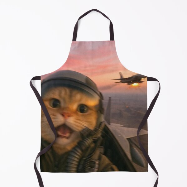 Item preview, Funny Fighter Pilot Cat, Vintage Cat Wars, Cat Meme, Funny Cute Cat, Gen Z Joke, Stupid Brainrot designed and sold by toongstudio.
