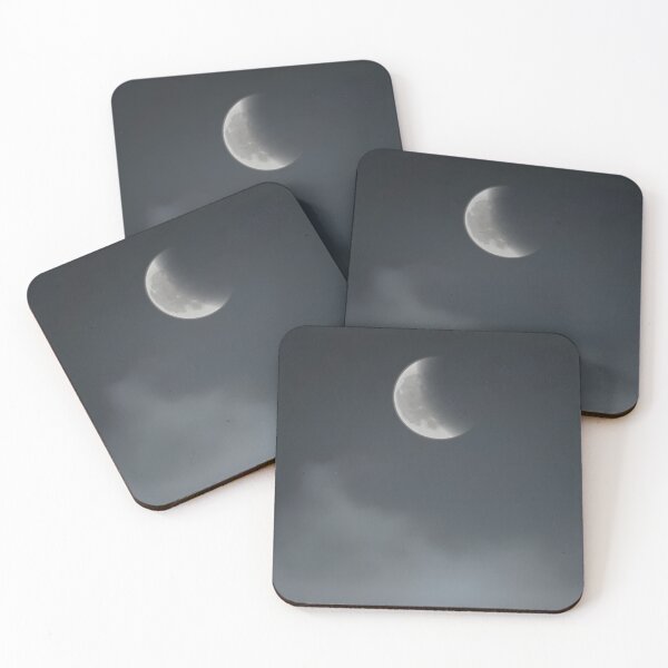 Aperçu de l'œuvre Housse de couette Croissant de Lune – Linge de lit minimaliste Ciel étoilé créée et vendue par Alwaleed112.