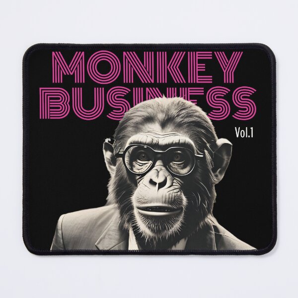 Item preview, Monkey Business Vol.1 | Bubble Gum Black Tee Cool Vintage designed and sold by SeNsArtGallery.