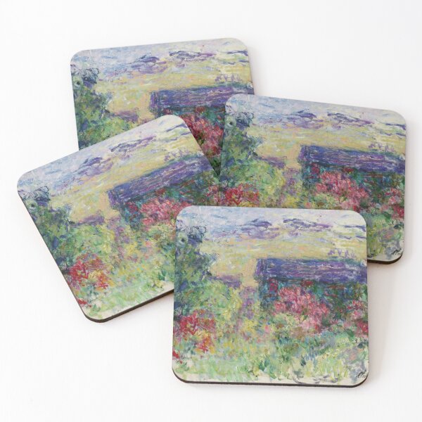 Item preview, La Maison a Travers Les Roses by Claude Monet: Lush Impressionist Garden Poster designed and sold by artofuniverse.