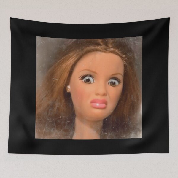 Item preview, Funny Doll Face with Judging Expression, Meme Aesthetic, WTF Look, Sarcastic Doll Humor designed and sold by toongstudio.