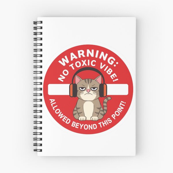 Item preview, No Toxic Vibes Only - Grumpy Cat No Entry Sign Sticker designed and sold by The Silly Grumpy Society.