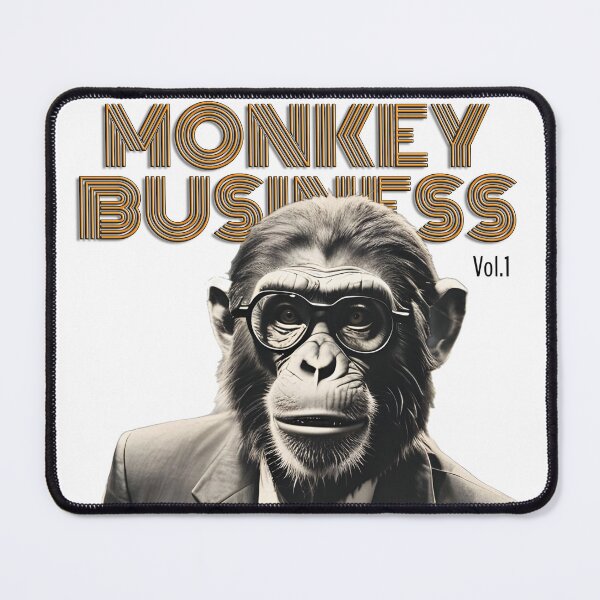 Item preview, Monkey Business Vol.1 | Neon Orange White Tee Business Humor designed and sold by SeNsArtGallery.