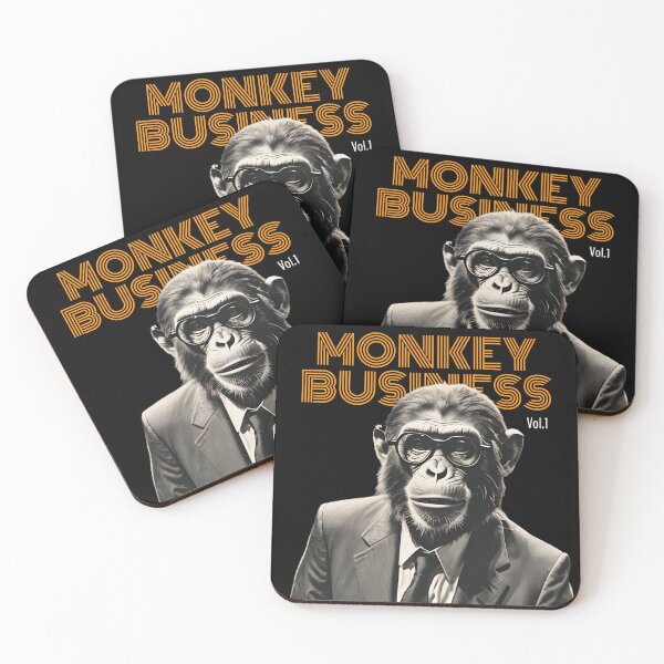 Item preview, Monkey Business Vol.1 | Retro Orange Black Tee Funny Office Humor Boss  designed and sold by SeNsArtGallery.
