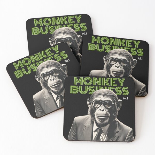 Item preview, Monkey Business | Acid Edition BLack Tee Vintage Humor Office designed and sold by SeNsArtGallery.