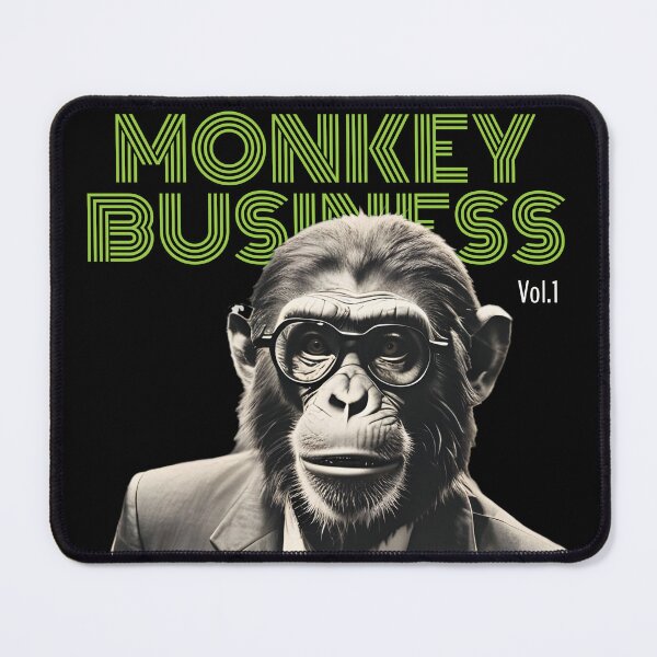 Item preview, Monkey Business | Acid Edition BLack Tee Vintage Humor Office designed and sold by SeNsArtGallery.