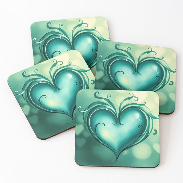Item preview, Turquoise Gem Heart designed and sold by CalmnessbyChoice.