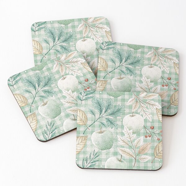 Item preview, Chic checkered pattern with frosted fruits for festive season designed and sold by Merrylands Artshop.