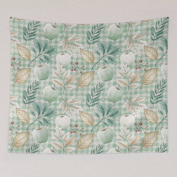 Item preview, Chic checkered pattern with frosted fruits for festive season designed and sold by Merrylands Artshop.