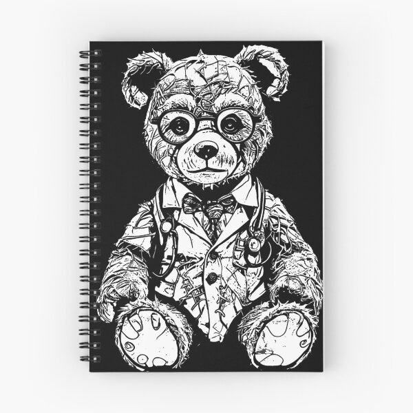 Item preview, Creepy Teddy Vol.1 Bear N&B Cute Plush designed and sold by SeNsArtGallery.