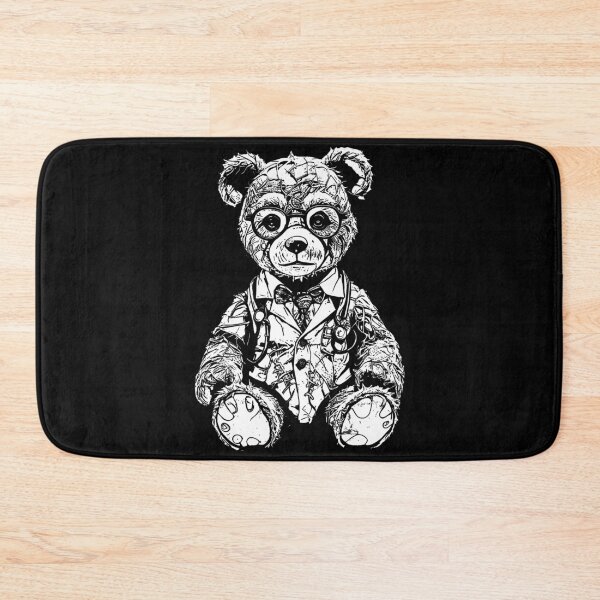 Item preview, Creepy Teddy Vol.1 Bear N&B Cute Plush designed and sold by SeNsArtGallery.