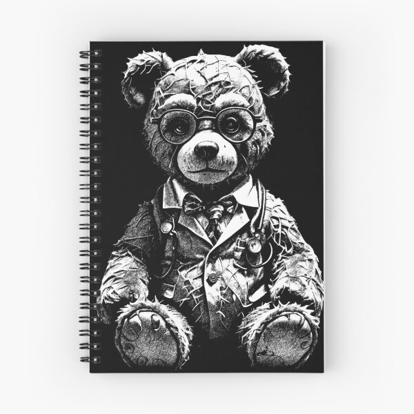 Item preview, Creepy Teddy Vol.1 Bear Steampunk Graphic Plush designed and sold by SeNsArtGallery.