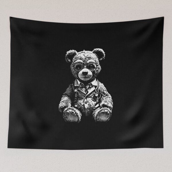 Item preview, Creepy Teddy Vol.1 Bear Steampunk Graphic Plush designed and sold by SeNsArtGallery.