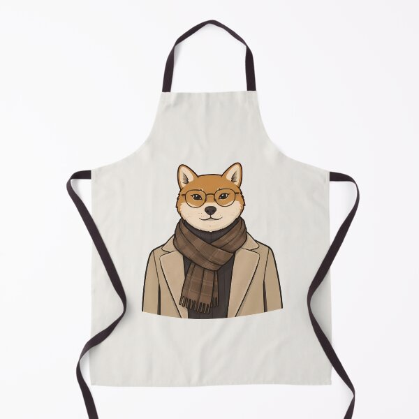 Item preview, Stylish Shiba Inu in Coat Illustration designed and sold by Ombrya.