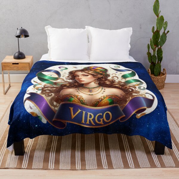 Item preview, Virgo Zodiac Mardi Gras Magic of the Maiden designed and sold by MysticOzzy.