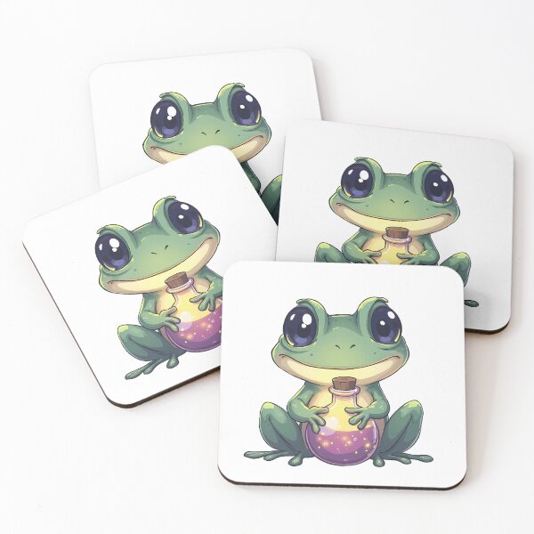 Item preview, Frog Potion Friend – Spooky Cute Light Illustration designed and sold by santi-ia.