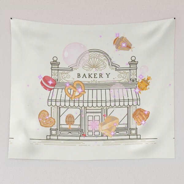 Item preview, Magical Bakery Illustration – Dreamy Cake Shop with Floating Desserts designed and sold by Sugar Wisdom .
