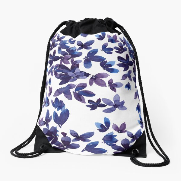 Born to Butterfly Drawstring Bag