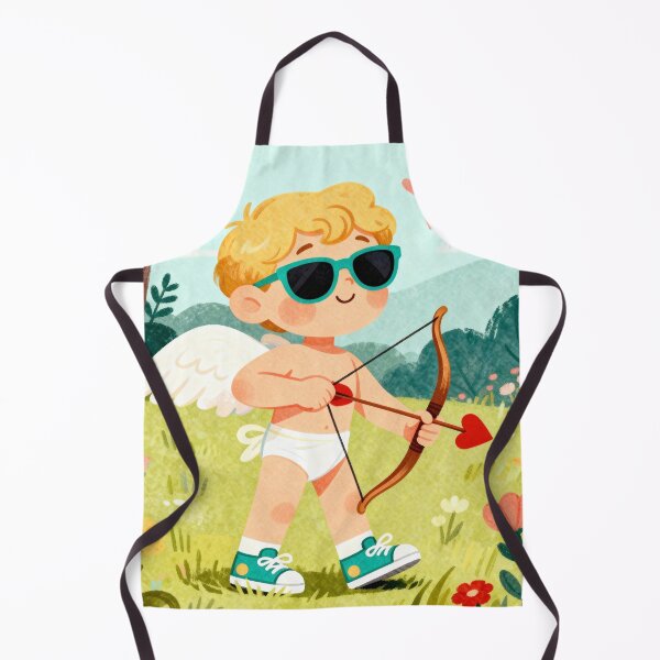 Item preview, Cool Cupid in Kicks - Cute Whimsical Valentine’s Day Mascot designed and sold by HappySproutArt.