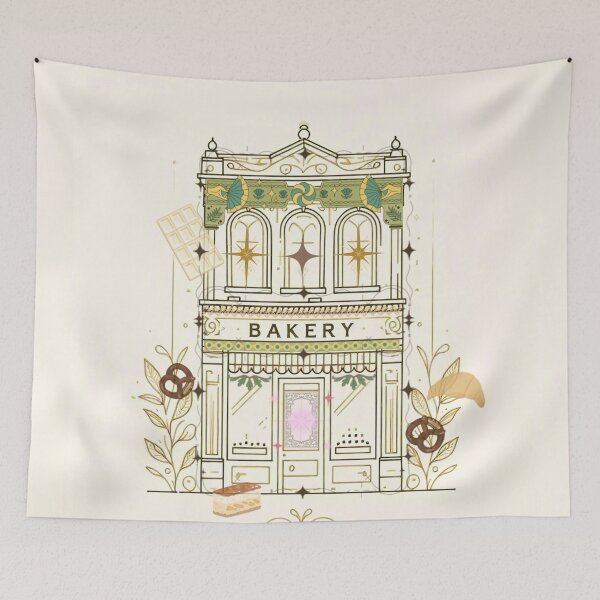 Item preview, Magical Bakery Illustration – Dreamy Cake Shop with Floating Desserts designed and sold by Sugar Wisdom .