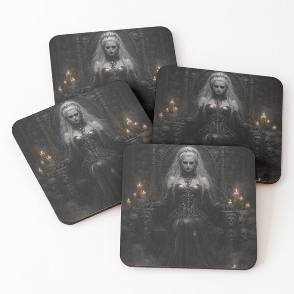 Item preview, Gothic Dark Queen on a Throne of Skulls designed and sold by photoparadise22.