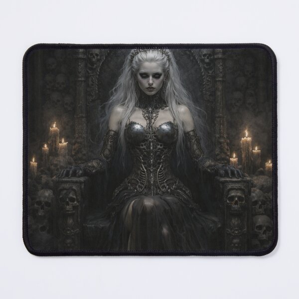 Item preview, Gothic Dark Queen on a Throne of Skulls designed and sold by photoparadise22.