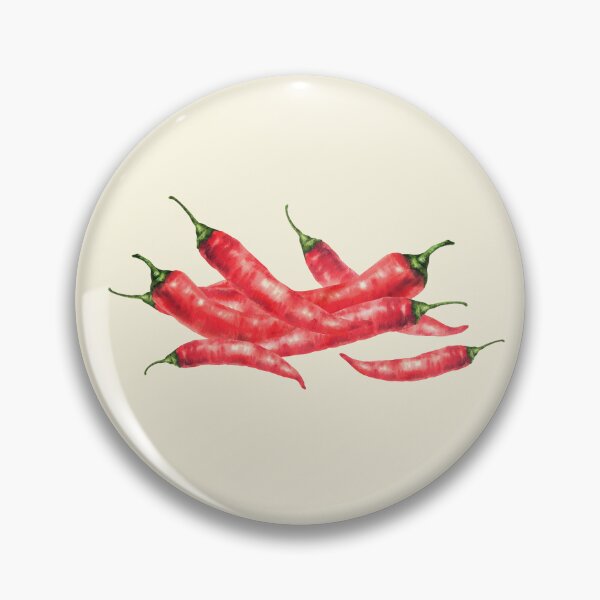 Item preview, Watercolor chili pepper pile. Red hot Vegetable pods. Food spices hand drawn designed and sold by BartolArt.