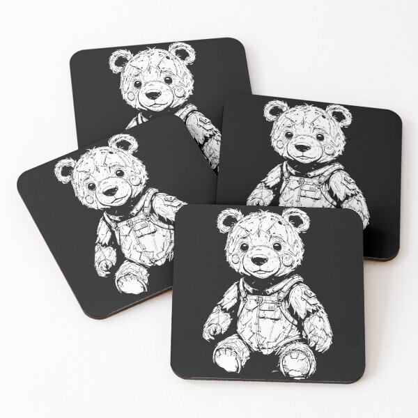 Item preview, Creepy Teddy Vol.3 Zombie N&B Dark Tactical Bear Post Apocalyptic designed and sold by SeNsArtGallery.