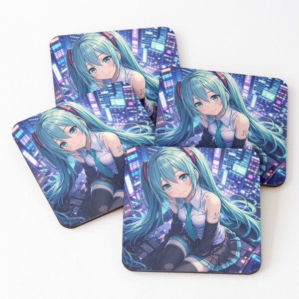 Item preview, Neon Dreams – Hatsune Miku Above the Night City designed and sold by eglys-dg.