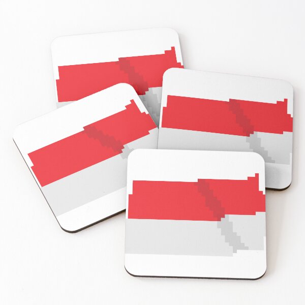Item preview, The Official Flag of Indonesia, a flag with a pixel art concept designed and sold by massingso.