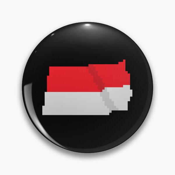 Item preview, The Official Flag of Indonesia, a flag with a pixel art concept designed and sold by massingso.