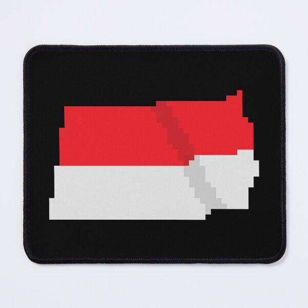 Item preview, The Official Flag of Indonesia, a flag with a pixel art concept designed and sold by massingso.