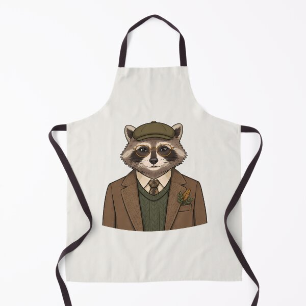 Item preview, Stylish Raccoon in Tweed Jacket Illustration designed and sold by Ombrya.