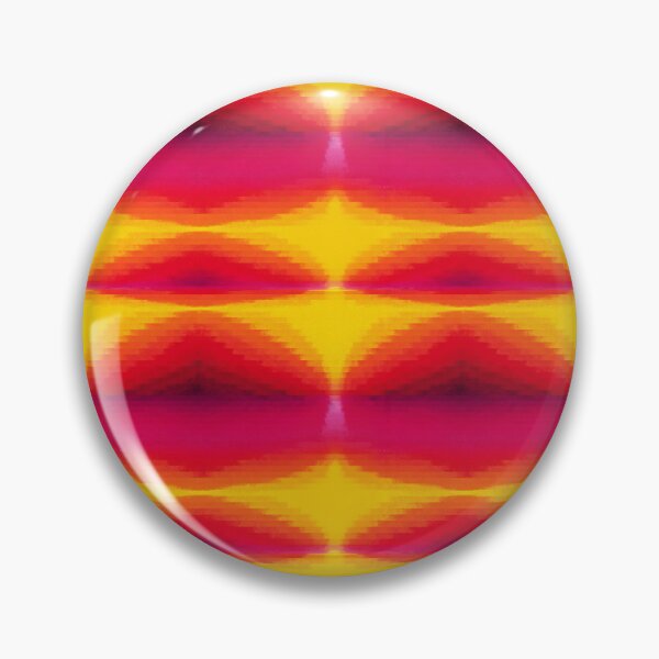 Item preview, Pixel Sunset Glitch Gradient Horizon Pattern designed and sold by bubblegoth.