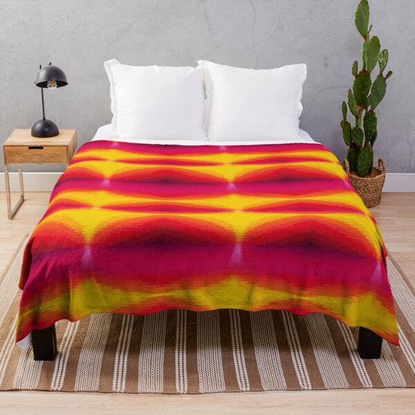 Item preview, Pixel Sunset Glitch Gradient Horizon Pattern designed and sold by bubblegoth.