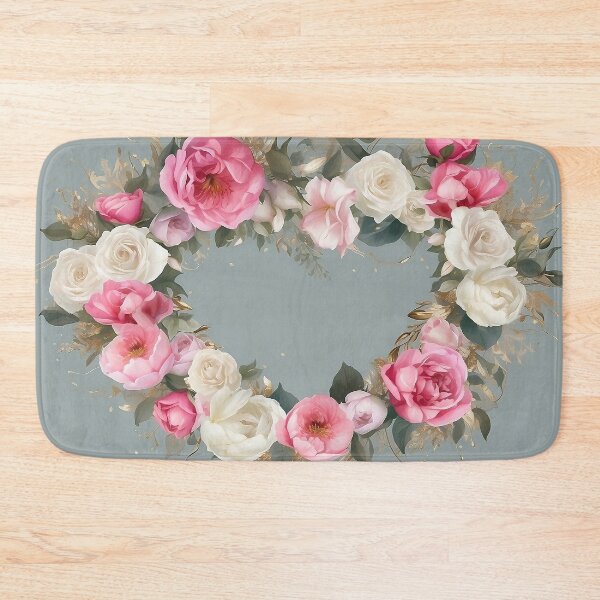 Item preview, Floral Heart Wreath – Valentine’s Day Romantic designed and sold by Glitchart66.