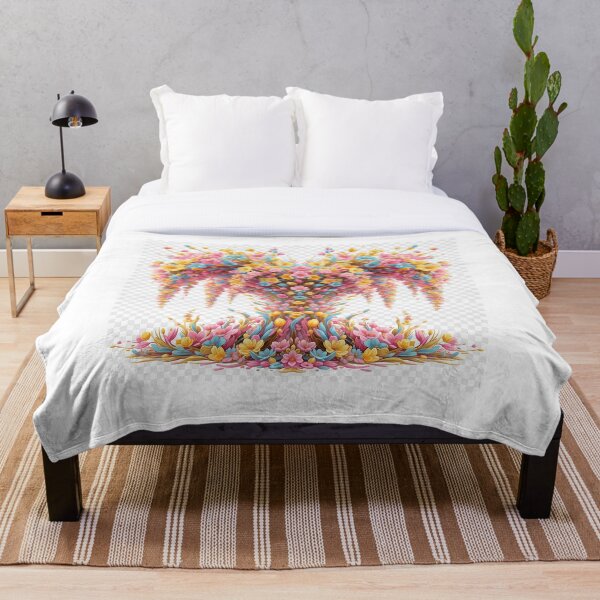 Item preview, "Floral explosion: colorful Spring revolution - panoramic design turns flowers into an explosive volcano of beauty" designed and sold by Print a dream.