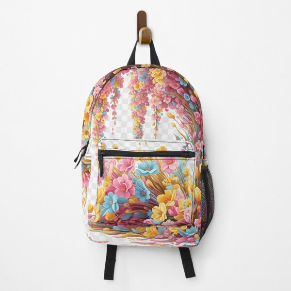 Item preview, "Floral explosion: colorful Spring revolution - panoramic design turns flowers into an explosive volcano of beauty" designed and sold by Print a dream.