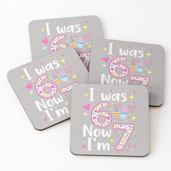 Item preview, 7 Years Old Birthday I was 6 Now I'm 7 6 7 Funny Kids Girls designed and sold by mjohnson9.