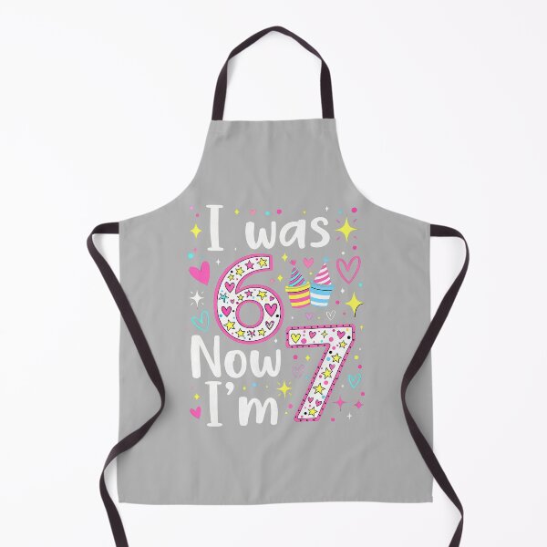 Item preview, 7 Years Old Birthday I was 6 Now I'm 7 6 7 Funny Kids Girls designed and sold by mjohnson9.