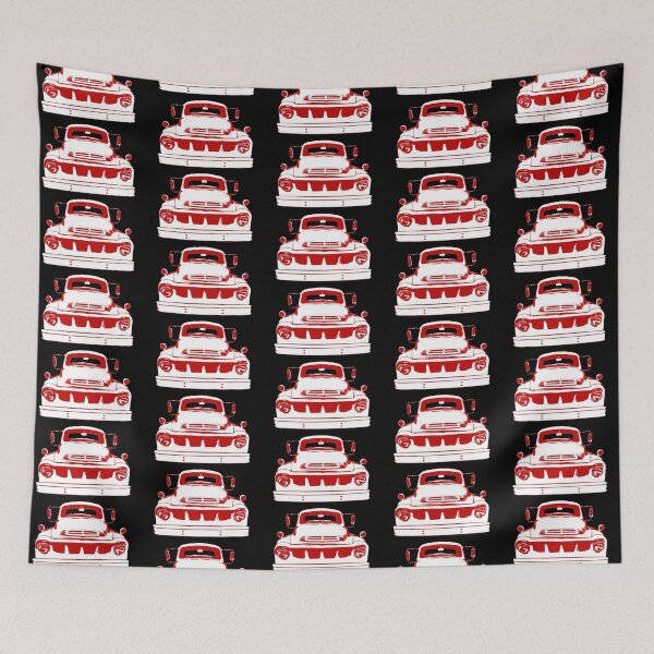 Item preview, Studebaker Transtar 1950s American classic truck monoblock red-white designed and sold by soitwouldseem.