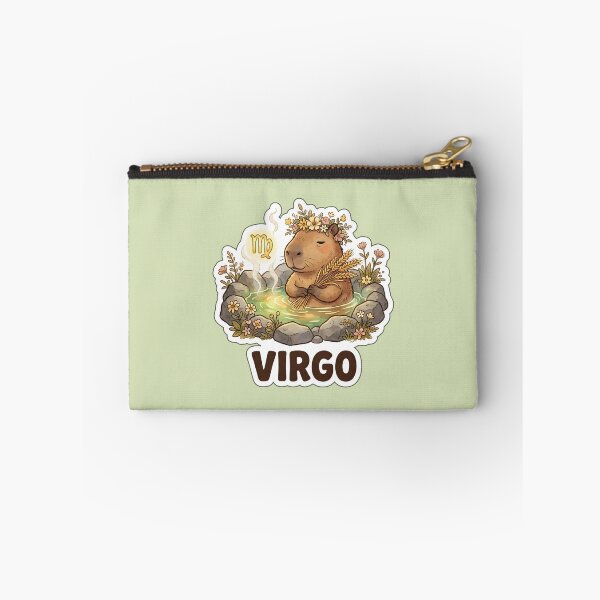 Item preview, Zodiac Capybara Virgo – Gentle Onsen Earth Sign Cute Zodiac Sticker designed and sold by Nuist25.